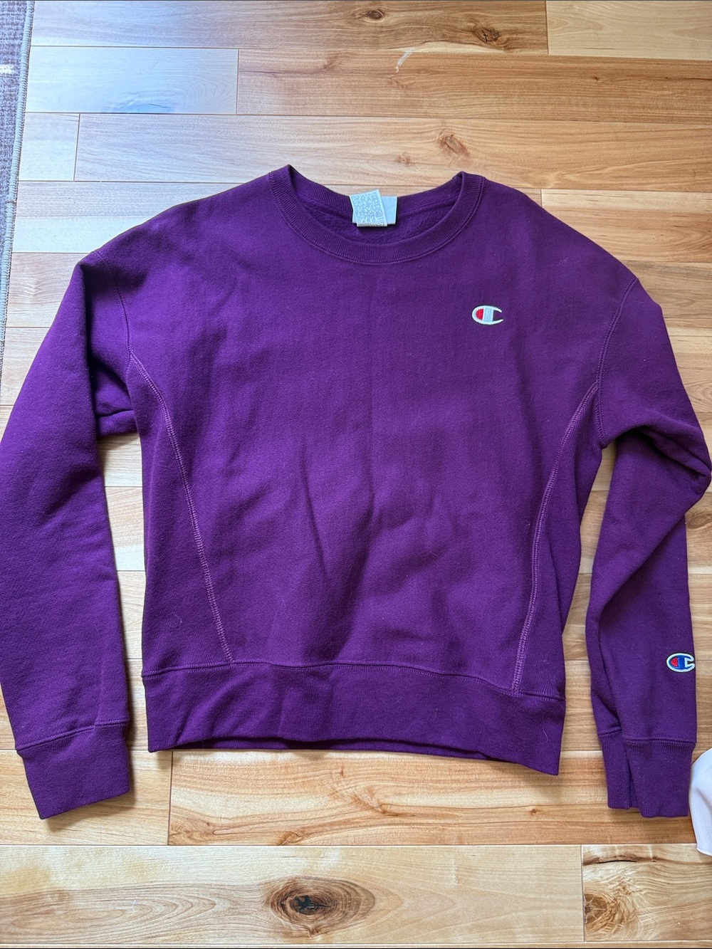 Champion Women's Crewneck Sweatshirt in Deep Plum